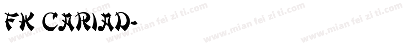 FK CARIAD字体转换